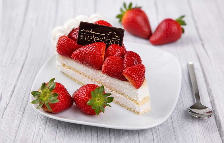 Fotografía gastronómica de tarta para obrador