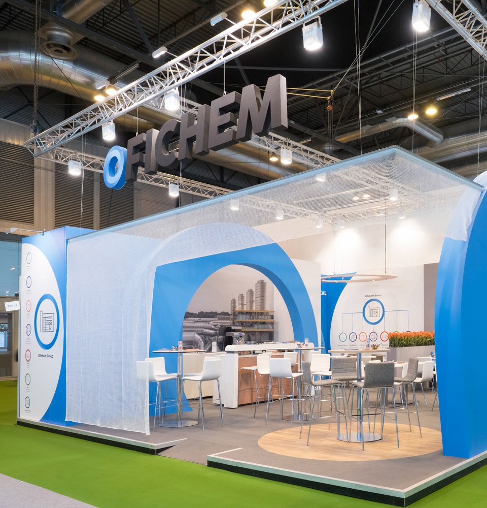 Fotografía de stand de la feria farmaceutica en Ifema