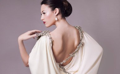 Fotografía de moda vestido de novia en estudio